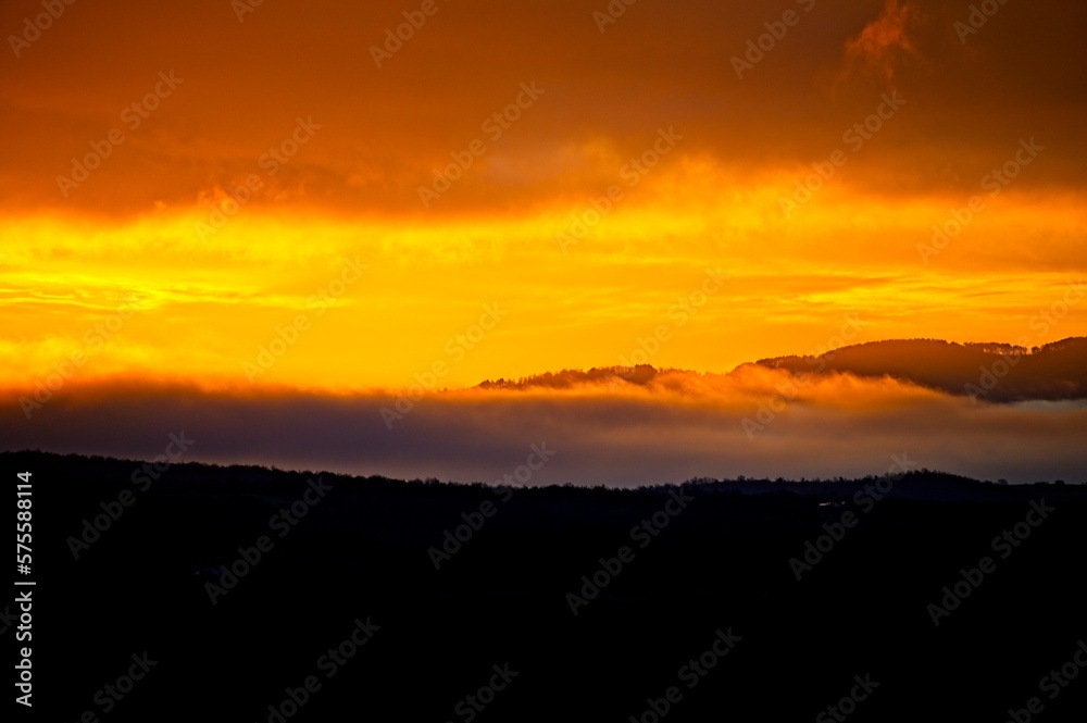 Sunrise at Umbria, Italy