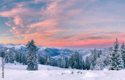 Wintermorgen im Karwendelgebirge