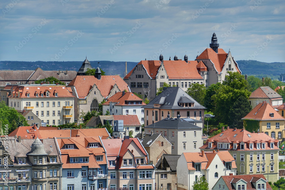 Obraz premium Sceniv view of the Meissen townscape
