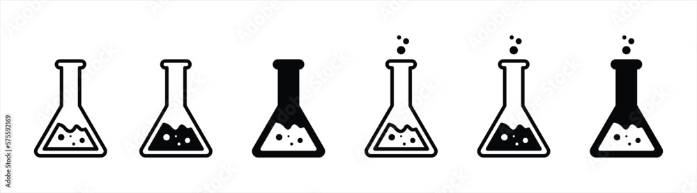 science lab flask icon set. laboratory lab flask icon symbol sign collections, vector illustration science lab flask icon set. laboratory lab flask icon symbol sign collections, vector illustration