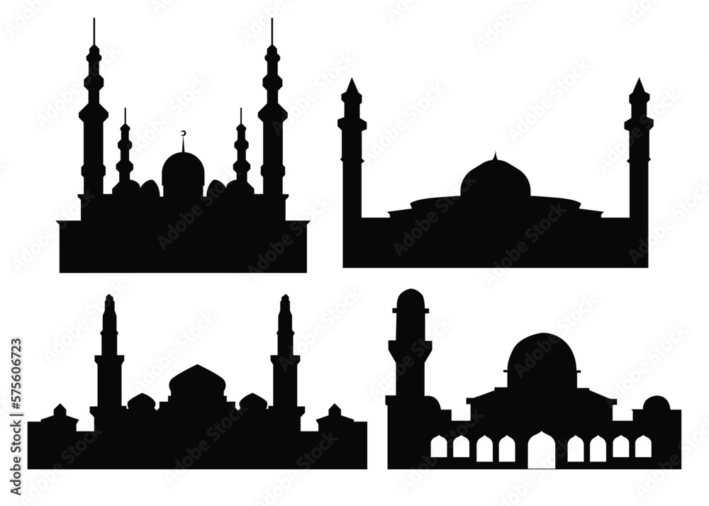 Vector moslem building vector illustration