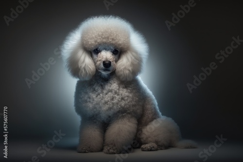  Admiration for the Graceful Gait of a Poodle Dog Generative AI