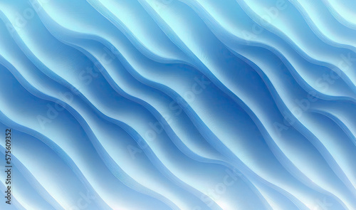abstract blue lines background 3d curvy lines and shapes generative ai