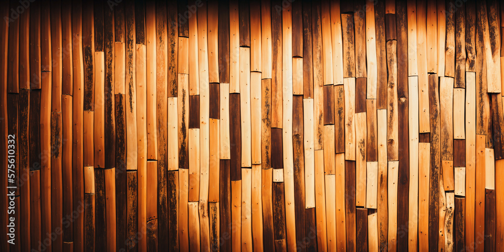 Obraz premium Wood texture background. Generative AI