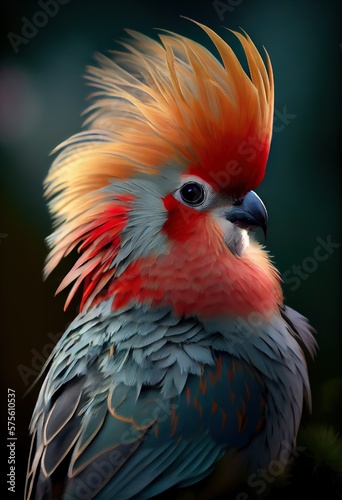 parrot in different colors © poker