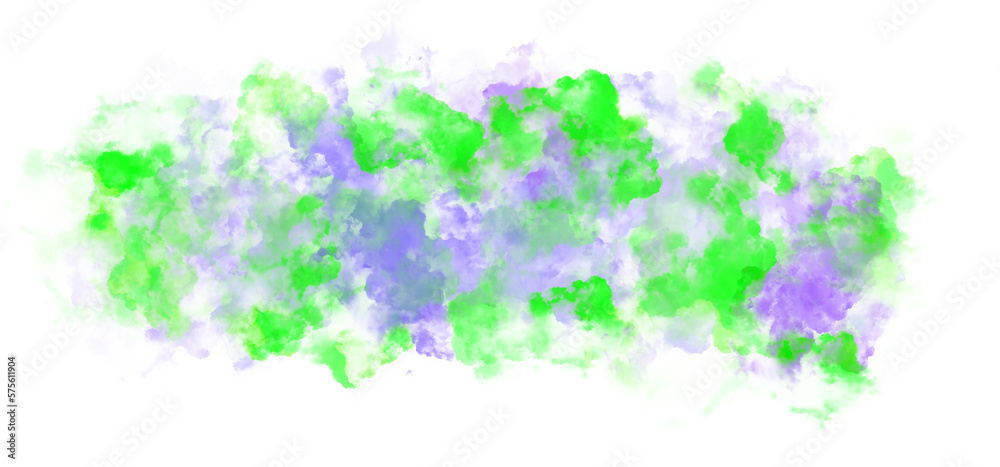 Realistic abstract colorful smoke cloud