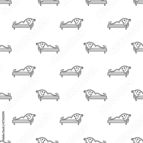 Chaise Lounge Icon Seamless Pattern M_2302003