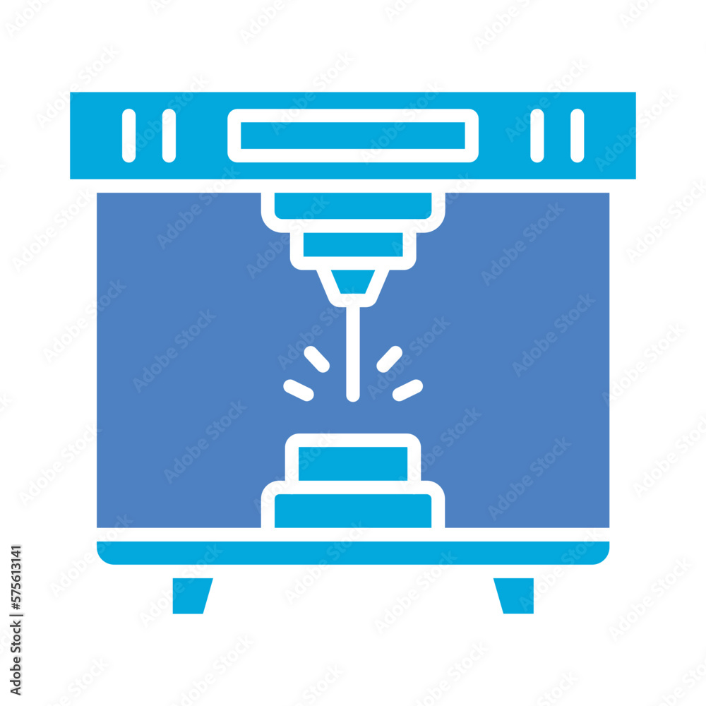 Laser Cutting Machine Icon Laser Cutting Machine Icon