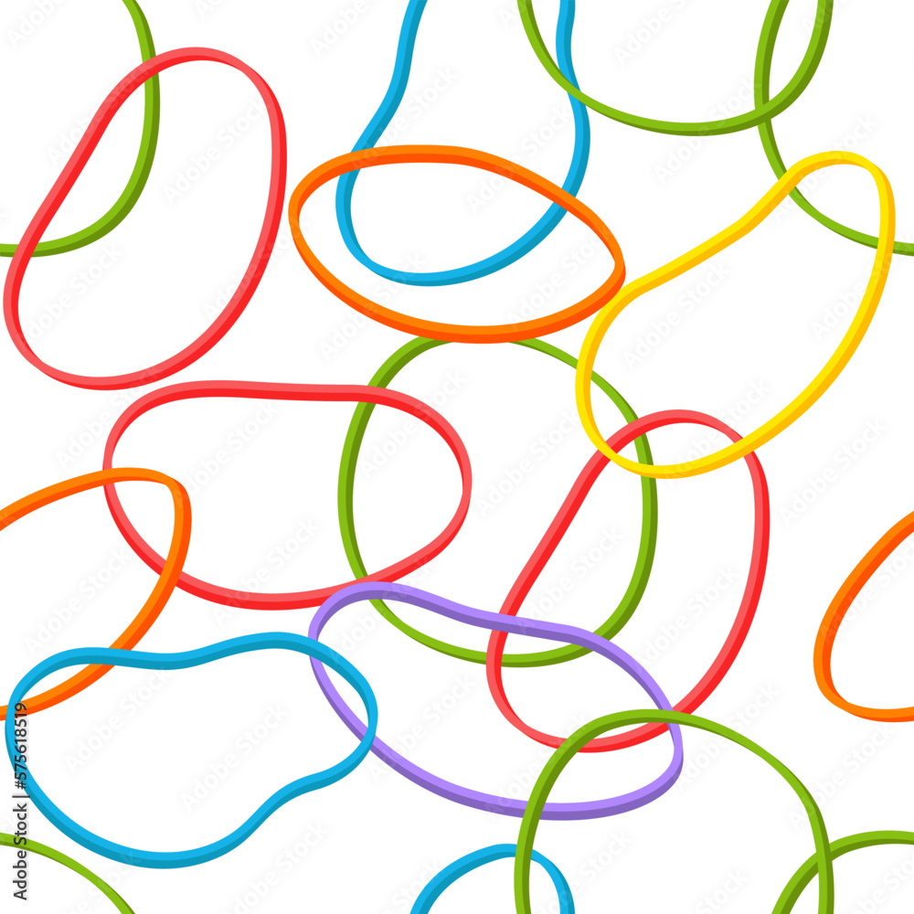 Elastic band rubber vector cartoon seamless pattern background for wallpaper, wrapping, packing, and backdrop. Elastic band rubber vector cartoon seamless pattern background for wallpaper, wrapping, packing, and backdrop.