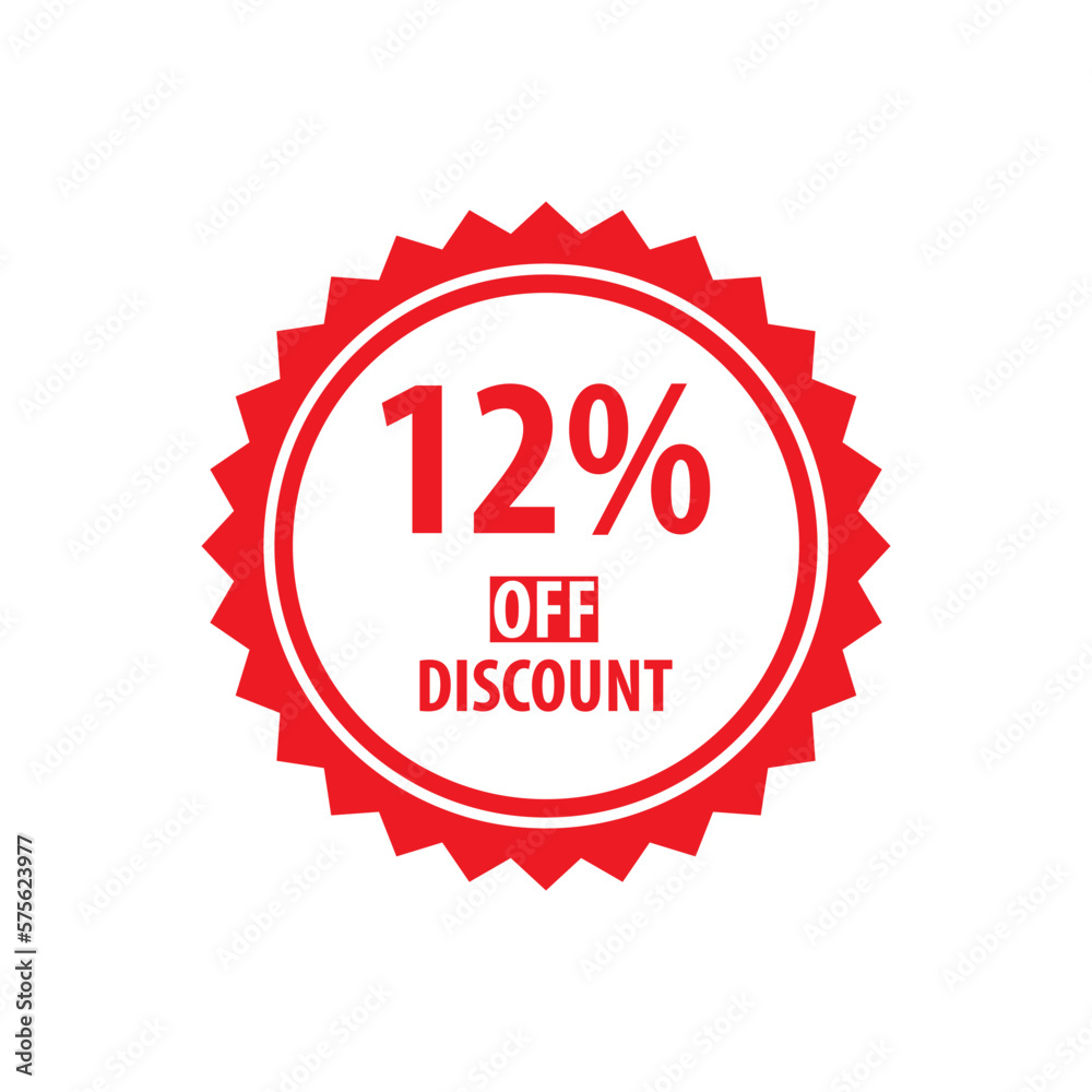 15% off discount stamp icon vector logo design template 15% off discount stamp icon vector logo design template