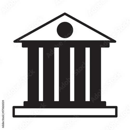 Solid Line COURT design vector icon