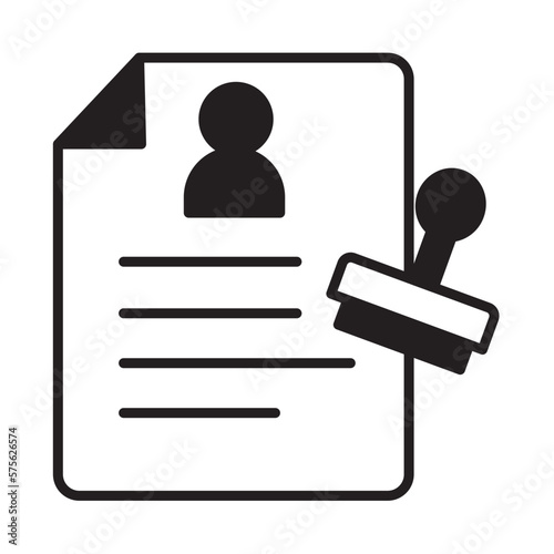 Solid Line LEGAL DOCUMENT design vector icon