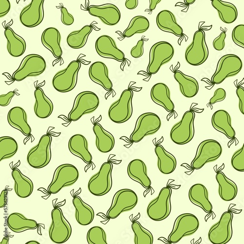 Pear pattern illustration. For background, presentations, business cards, health products package. 