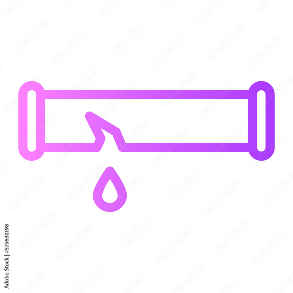 pipe gradient icon pipe gradient icon