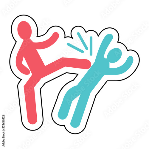 Sticker VIOLANCE design vector icon