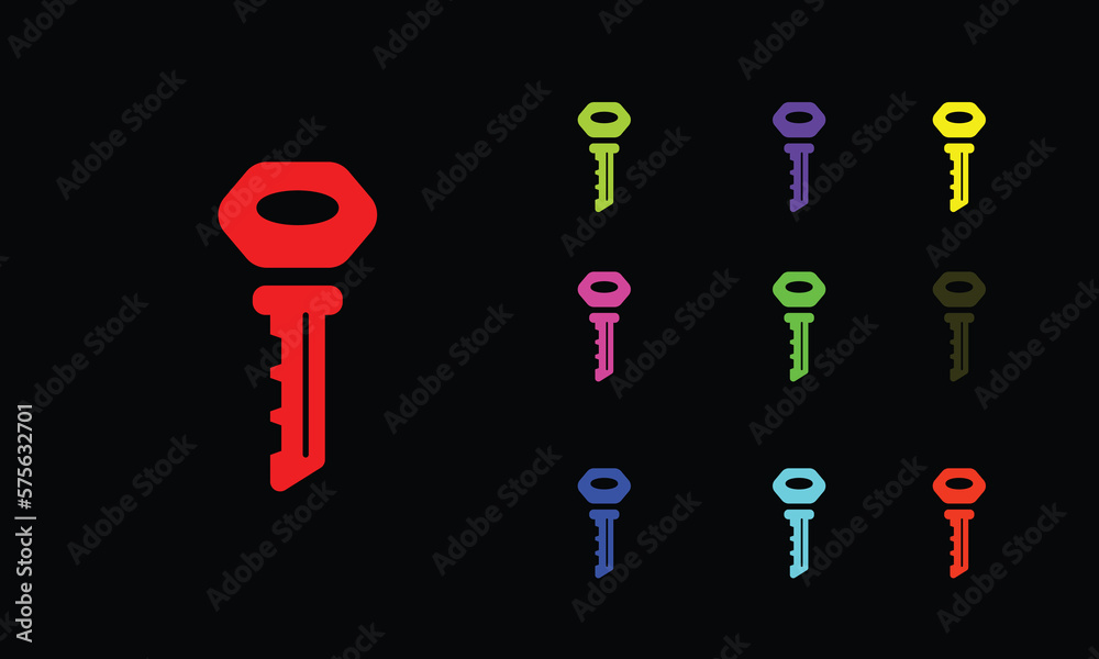 key icon. key style on black background. Light icon
key icon. key style on black background. Light icon