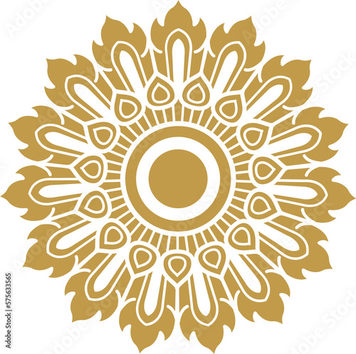 asian luxury element, star line art, floral decoration motifs for ceiling pattern, flyers, poster, web, banner, and card png file for decoration