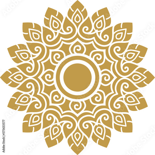asian luxury element, star line art, floral decoration motifs for ceiling pattern, flyers, poster, web, banner, and card png file for decoration