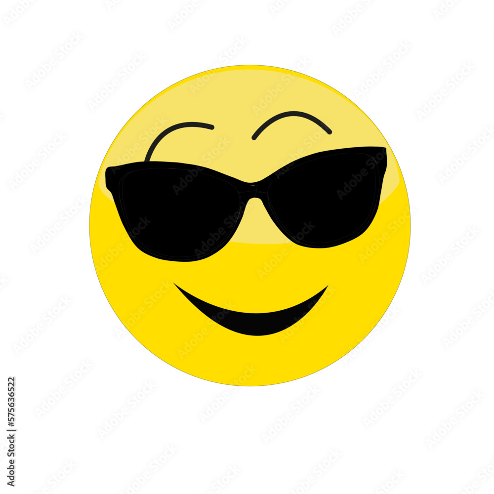 Fototapeta premium Expression de visage sur émoticône