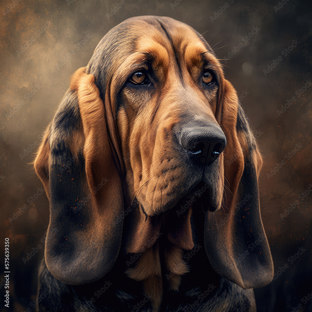 bloodhound  - obrazy, fototapety, plakaty 