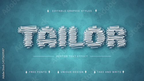 Tailor - Editable Text Effect, Font Style