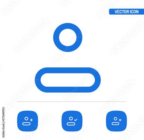 User account icon, vector illustration (ID: 575640933)