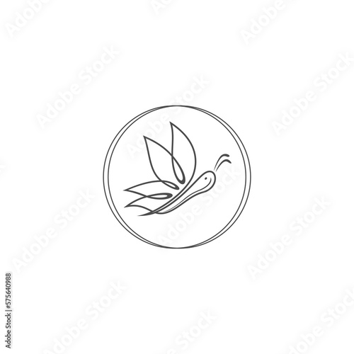 icon butterfly minimalist unique