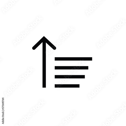 sort icon vector for any purposes. vector illustration on white background
