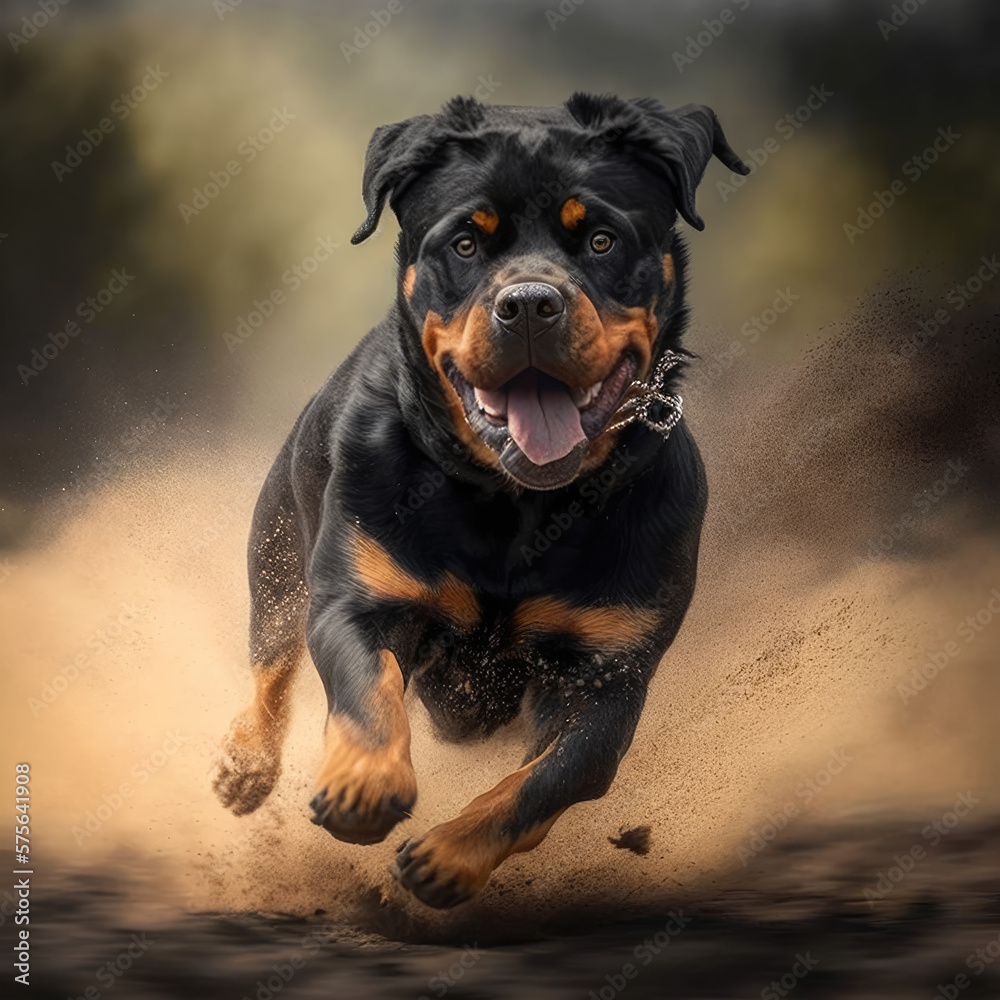 rottweiler running rottweiler running