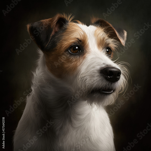 brown and white terrier 