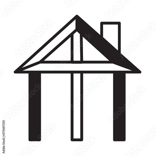 Solid Line FRAMING design vector icon
