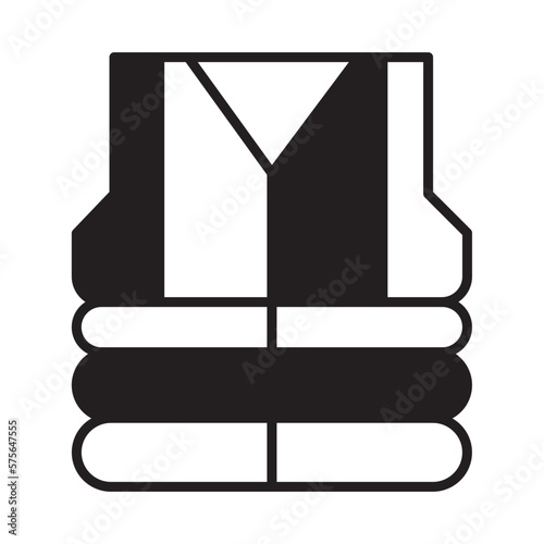 Solid Line PROTECTIVE CLOTHES design vector icon