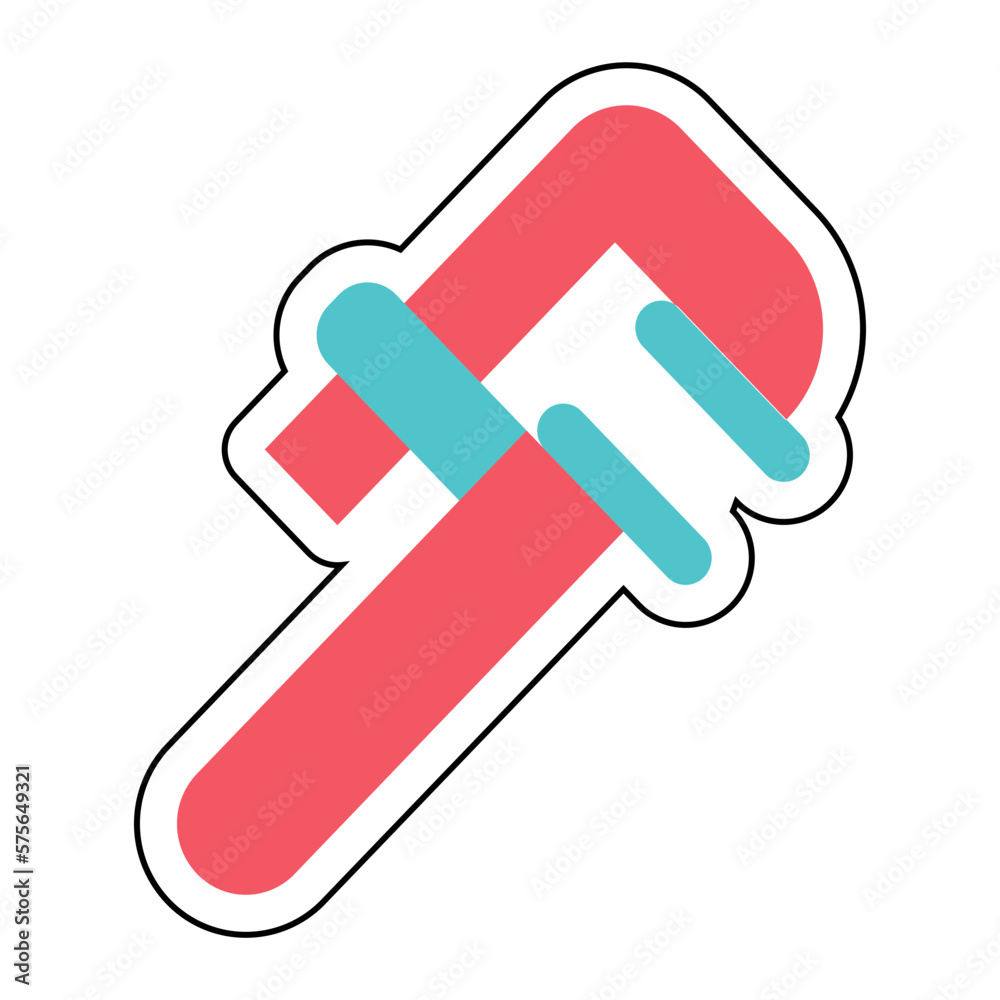Sticker CALIPER design vector icon Sticker CALIPER design vector icon