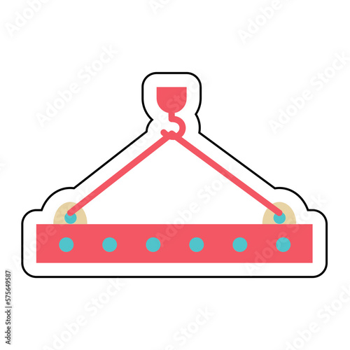 Sticker SLAB design vector icon
