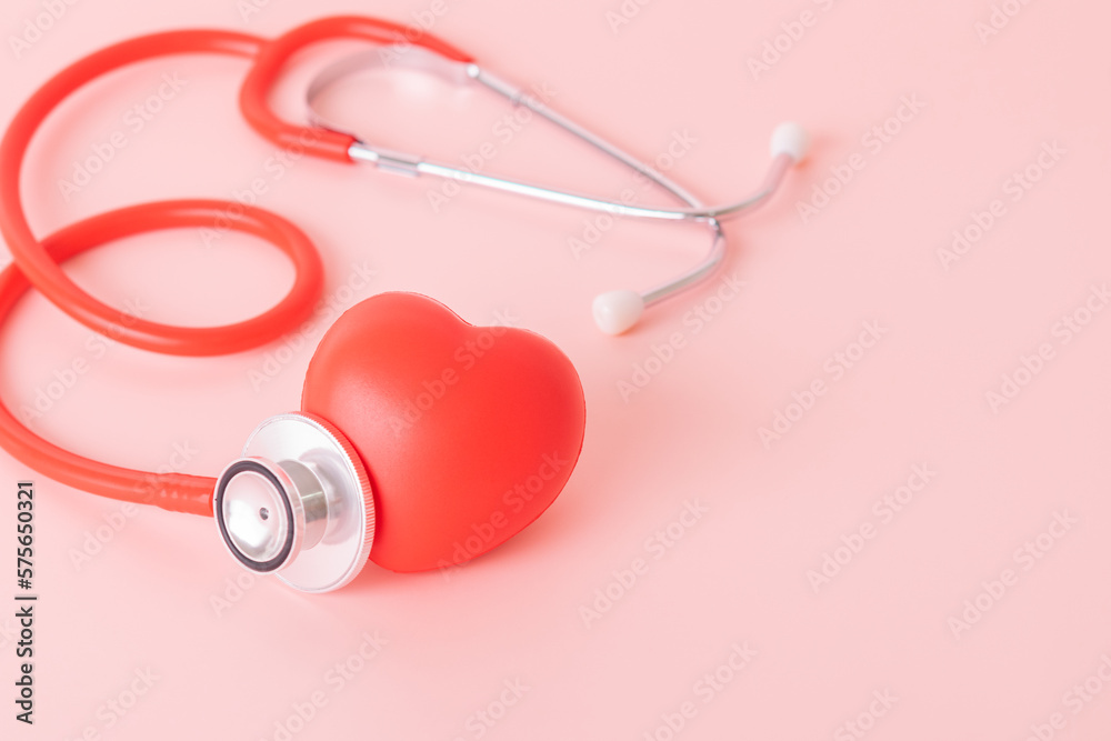 © Cherdchai - Red heart with doctor physician's stethoscope, World heart health day, doctor day. © Cherdchai - Red heart with doctor physician's stethoscope, World heart health day, doctor day.