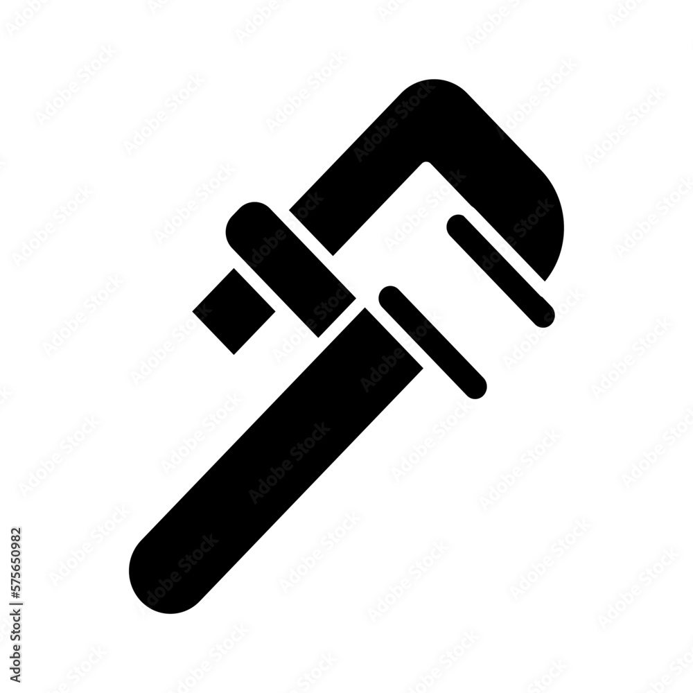 Solid CALIPER design vector icon Solid CALIPER design vector icon