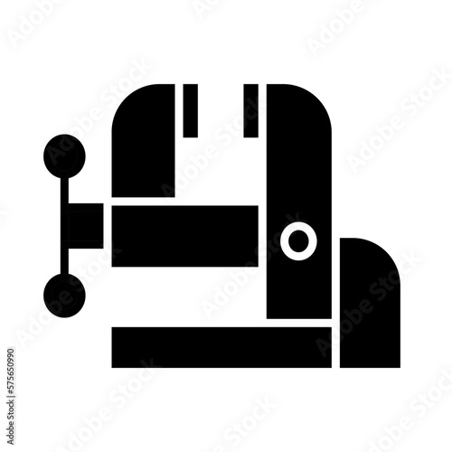 Solid CLAMP design vector icon