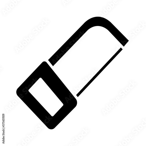 Solid HACKSAW design vector icon