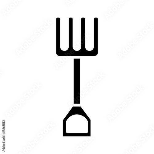 Solid HARROW design vector icon