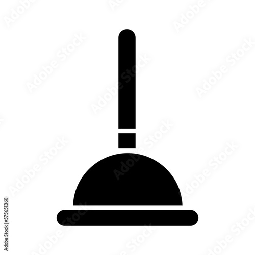 Solid TOILET VACUUM design vector icon