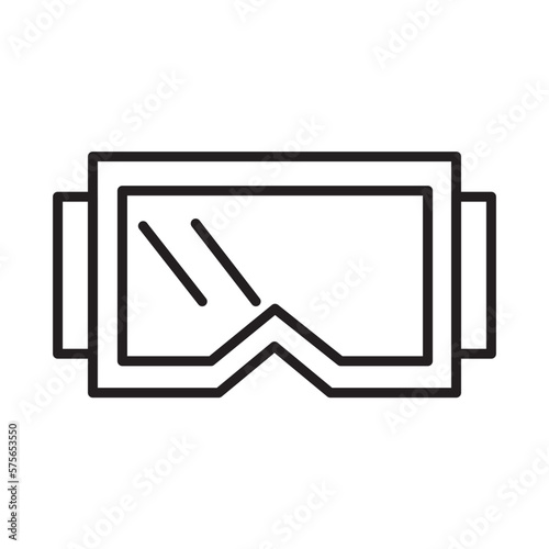 GOGGLES design vector icon