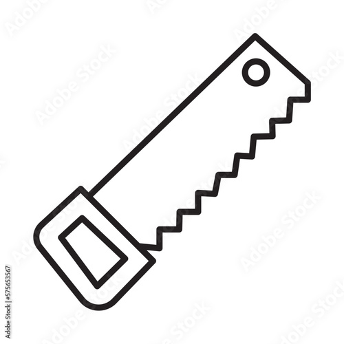 HAND SAW design vector icon