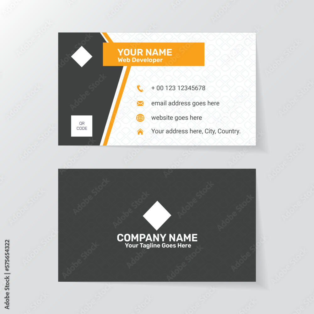 Creative and modern design  Business card template