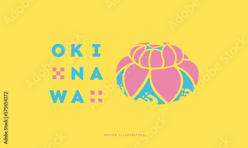 花笠のアイコン 沖縄 伝統衣装 琉球 ベクターイラスト