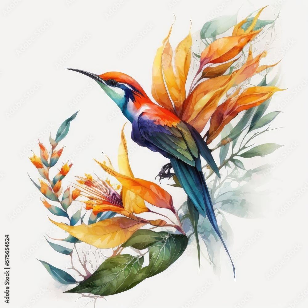 Obraz premium bird of paradise flower
