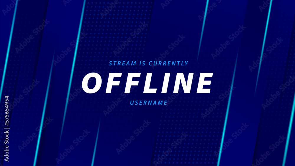 Offline stream twitch banner. Screensaver offline streaming background ...