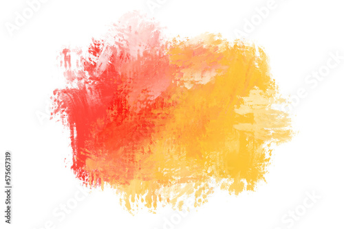 Yellow and Red Watercolor modern brush style with colorful texture for your template.