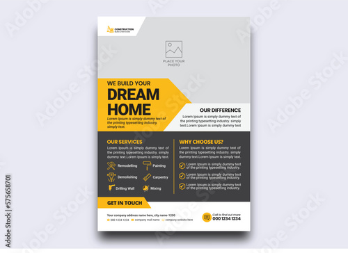 Construction Flyer Design Template 