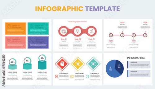 Pack of infographic presentation templates