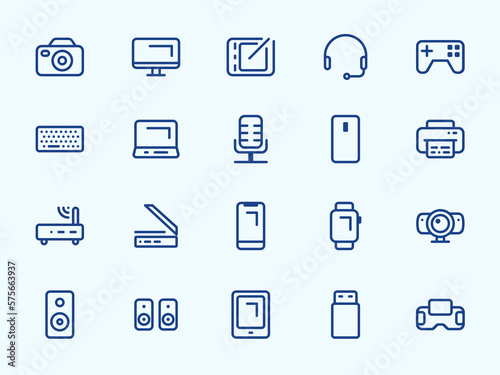 Devices - Icon Set - Outline photo